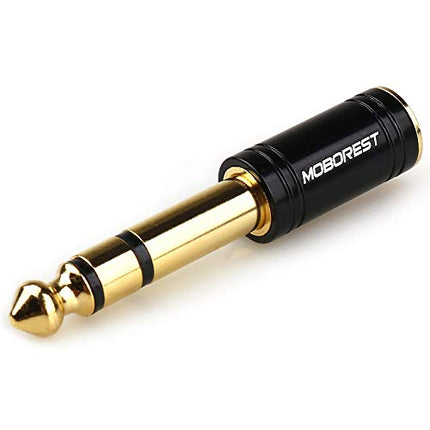 Buy MOBOREST 1/4'' (6.35mm) Male TRS Plug to 1/8'' (3.5mm) Female Socket Stereo Audio Jack Pure Copper in India
