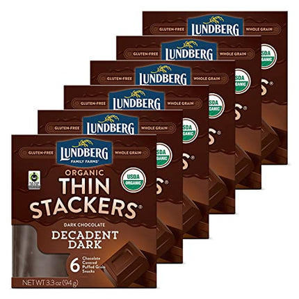 Buy Lundberg - Organic Thin Stackers With Decadent Dark Chocolate, Whole Grain, Kosher, USDA-Organic in India