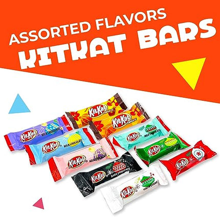 LaetaFood Halloween KITKAT Chocolate Candy Bars Assorted Flavors, Crisp Wafers Limited Edition (3 Pound Bag - Approx. 140 Count)