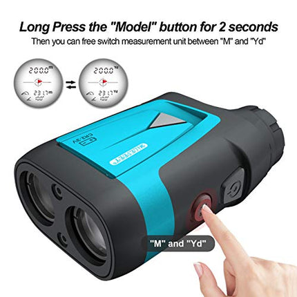 Mileseey Professional Laser Golf Rangefinder 660 Yards with Slope Compensation,±0.55yard Accuracy,Fast Flagpole Lock,6X Magnification,Distance/Angle/Speed Measurement for Golf,Hunting