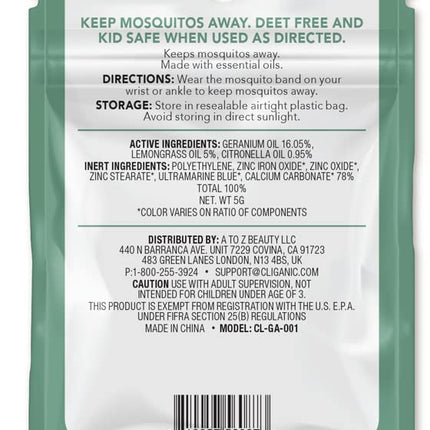 Buy Cliganic 10 Pack Mosquito Repellent Bracelets, DEET-Free Bands, Individually Wrapped India