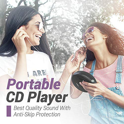 Buy Coby Portable Compact Anti-Skip CD Player – Lightweight & Shockproof Music Disc Player with Pro- in India