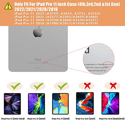 Buy INFILAND Compatible with iPad Pro 11 inch Case (4th,3rd,2nd &1st Gen) 2022/2021/2020/2018, Crystal Clear - in India