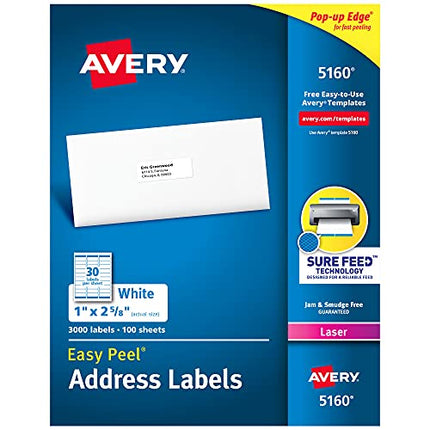 Avery Easy Peel Address Labels 