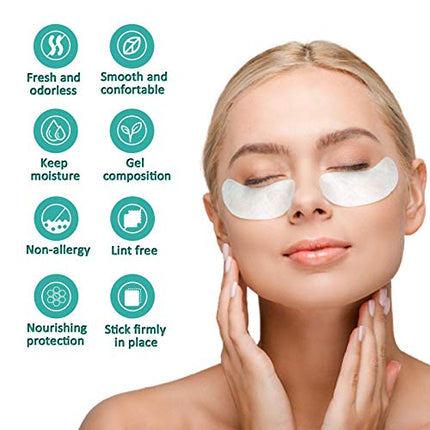 50 Pairs Under Eye Pads, Eyelash Extension Gel Patches, Lint Free DIY False Lash Extension Beauty Makeup Hydrogel Gel Eye Patches in India