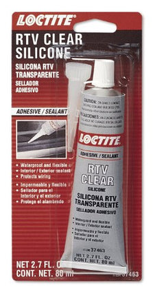 Loctite 37463 Clear RTV Silicone Adhesive/Sealant Tube, 80-milliliter