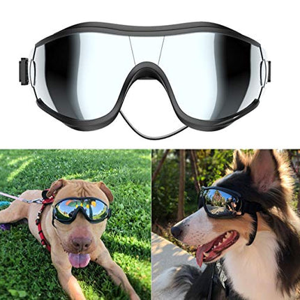 NVTED Dog Sunglasses Dog Goggles, UV Protection Wind Protection Dust Protection Fog Protection Pet Glasses Eye Wear Protection with Adjustable Strap for Medium or Large Dog (Pack of 1) in India