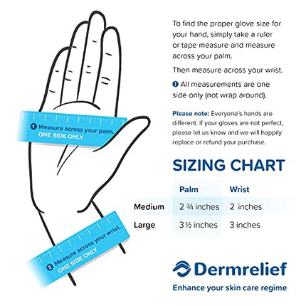 Buy Dermrelief Cotton Gloves - for Beauty, Dry Hands, Eczema, Dermatitis and Psoriasis (Large) India