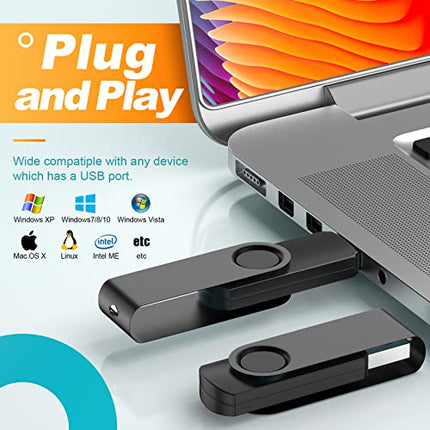 buy 2GB Thumb Drive Bulk Pack of 5 USB 2.0 Flash Drives Value Black Pendrive 2 GB Portable Keychain Zip in India