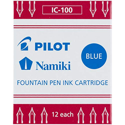Buy PILOT Namiki IC100 Fountain Pen Ink Cartridges, Blue, 12-Pack (69101) in India India