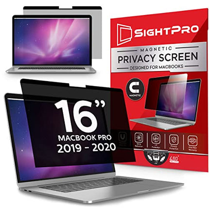 Buy SightPro Magnetic Privacy Screen for MacBook Pro 16 Inch (2019, 2020) Laptop Privacy Filter and Anti-Glare Protector in India India