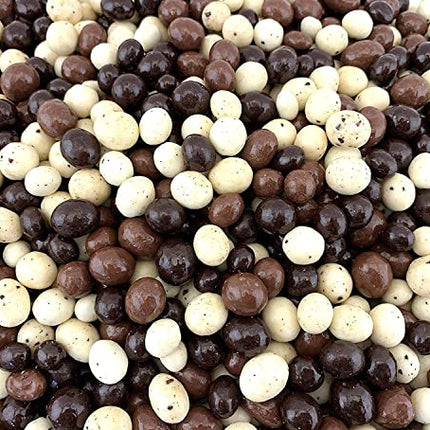 Chocolate Covered Espresso Coffee Beans Tri Color Blend Gourmet Candy, 2 Pound Bag