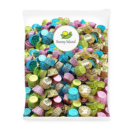 REESEScups Miniatures Milk Chocolate Peanut Butter Candy, Pastel Colors, 2 Pound Bag