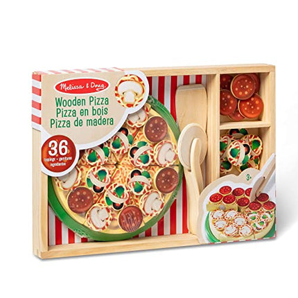 Buy Melissa & Doug Wooden Pizza Play Food Set With 36 Toppings - Pretend Food And Pizza Cutter/ Toy For Kids Ages 3+ in India India