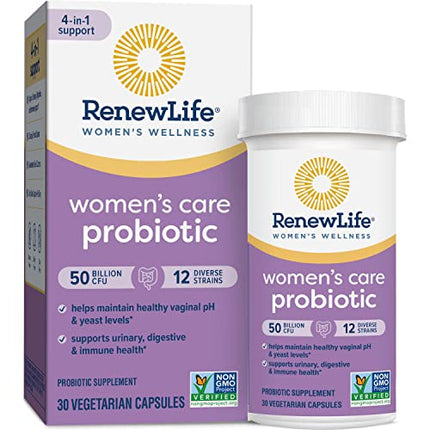 Renew Life Probiotics for Women, 50 Billion CFU Guaranteed, Probiotic Supplement for Digestive, Vaginal And Immune Health, Shelf Stable, Soy, Dairy And Gluten Free, 30 Capsules in India