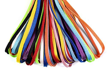 Buy 50PCS Pack 7-Inch Colorful Hand Wrist Strap Lanyard for USB Flash Drive, Keys, Keychain, ID Badge in India.