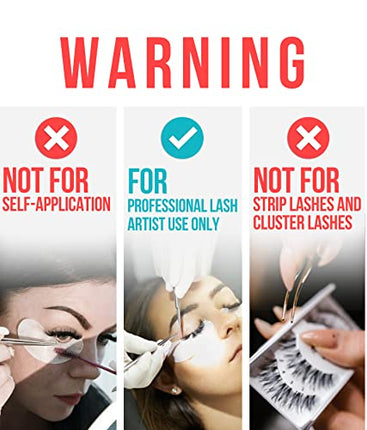 Extra Strong Eyelash Extension Glue - Stacy Lash (0.17fl.oz / 5ml) / 0.5-1 Sec Drying time/Retention – 7 Weeks/Maximum Bonding Power/Black Adhesive for Semi-Permanent Extensions/Professional Supplies in India
