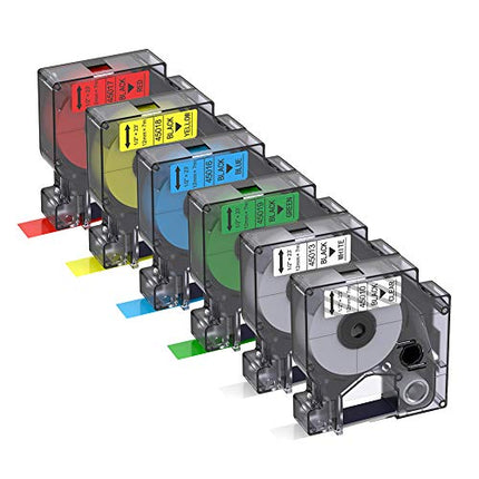 Buy Bigger Compatible Label Tapes Replacement for DYMO D1 Label Tapes Color Combo Set (45010 45013 45016) in India.