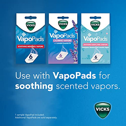 Vicks Personal Steam Inhaler for Congestion Relief and Coughs. Soft Face Mask for Targeted Steam. More Relief When Used with VapoPads.