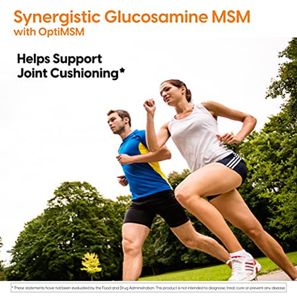 Doctor's Best Synergistic Glucosamine MSM with OptiMSM, Non-GMO, Gluten Free, Soy Free, Joint Support, 180 Caps (DRB-00070)