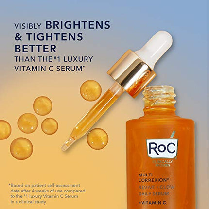 buy RoC Multi Correxion Revive + Glow 10% Active Vitamin C Serum for Face, Daily Anti-Aging Wrinkle in India
