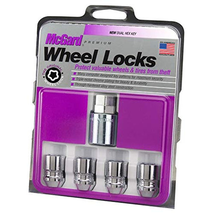 Buy McGard 24154 Chrome Cone Seat Wheel Locks (M12 x 1.25 Thread Size) - 4 Locks / 1 Key India
