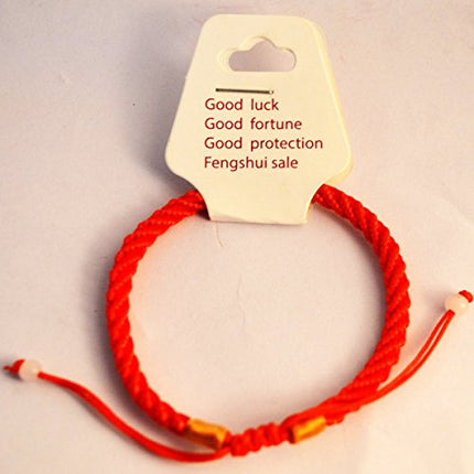 Feng Shui Brass Gong Desktop Zen Art for Fortune + Free Red String Bracelet H1301