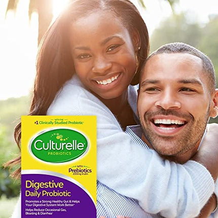 Culturelle Daily Probiotic, 30 count Digestive Health Capsules | Works Naturally with Your Body to Keep Digestive System in Balance* | With the Proven Effective Probiotic? | Packaging May Vary in India