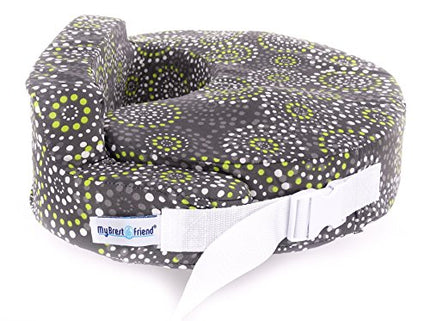 My Brest Friend Original Nursing Pillow for Breastfeeding, Nursing and Posture Support with Pocket and Removable Slipcover, Grey, Yellow Fireworks in India