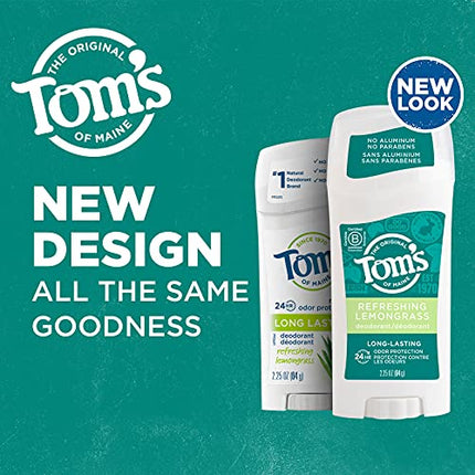 Tom's of Maine, Natural Long Lasting Aluminum Free Deodorant - Refreshing Lemongrass, 2.25 Ounce in India