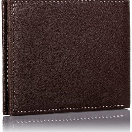 Timberland Men's Blix Slimfold Leather Wallet, Brown, One Size