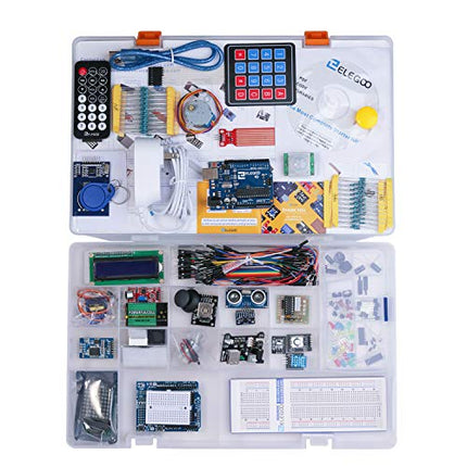 ELEGOO UNO R3 Project Most Complete Starter Kit w/ Tutorial Compatible with Arduino IDE (63 Items)