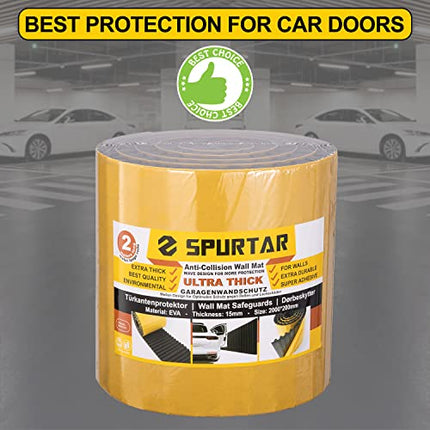 Buy Spurtar Garage Wall Protector Self-Adhesive Car Door Guards 79 x 8 x 0.6 in Ultra Thick Anti-Col in India