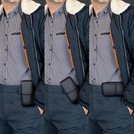 buy Meilib Cell Phone Belt Holster for iPhone 12, 12 Pro, 11 Pro, Xs, X, 10 Vertical Leather Belt Case in India