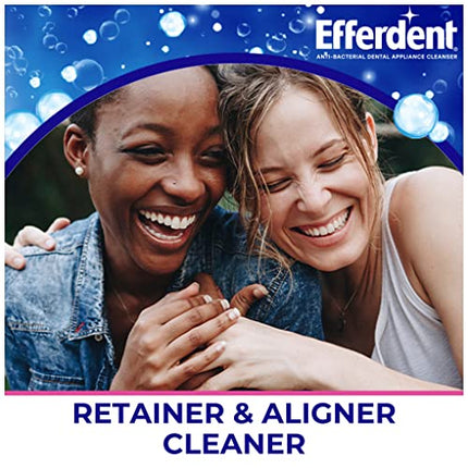 Efferdent Retainer Cleaning Tablets, Denture Cleaning Tablets for Dental Appliances, Overnight Whitening, 90 Count