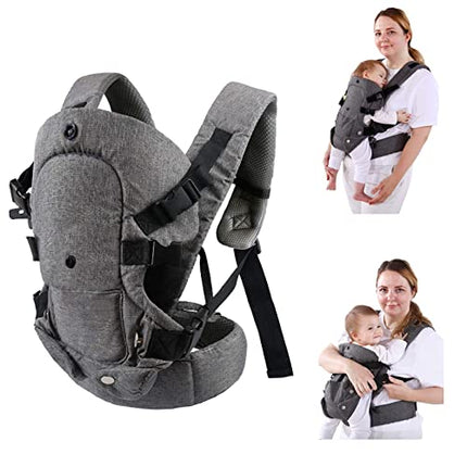 Baby Carrier, Convertible Soft Baby Carriers Ergonomic 4-in-1 with Breathable Air Mesh and All Adjustable Buckles for Newborn to Toddler