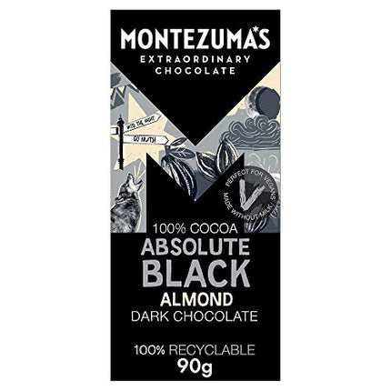 Montezuma's Dark Chocolate Absolute Black with Almonds