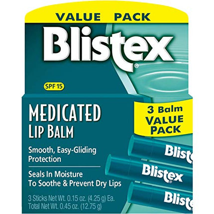 Blistex Medicated Lip Balm, 0.15 Ounce (Pack of 3) in India
