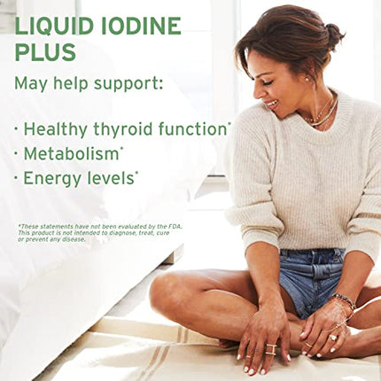 Life-flo Liquid Iodine Plus 150 mcg, Iodine Supplement for Thyroid Support,* Healthy Energy & Metabolism Formula* with Iodine & Potassium Iodide, Unflavored Liquid Drops, Approx. 450 Servings, 2 fl oz