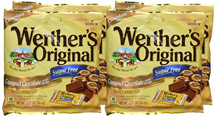 Werther's Original Sugar Free Candies, Caramel Chocolate, 2.35 Ounce