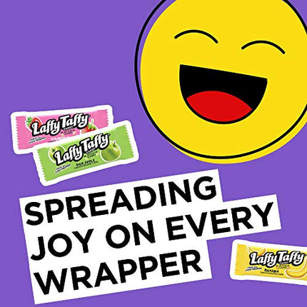 Laffy Taffy Candy, School Candy, Assorted Flavors, Individually Wrapped Mini Bars, 6 Ounce