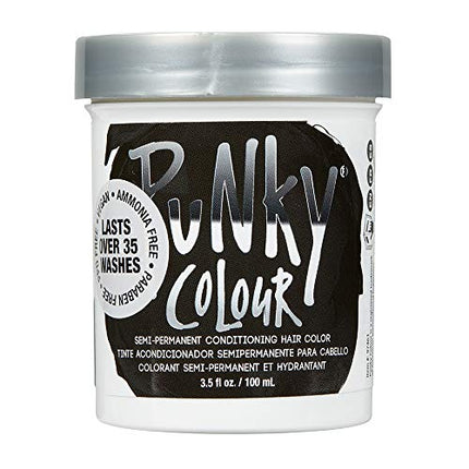 Punky Ebony Semi Permanent Conditioning Hair Color, Non-Damaging Hair Dye, Vegan, PPD and Paraben Free, Transforms to Vibrant Hair Color, Easy To Use and Apply Hair Tint, lasts up to 35 washes, 3.5oz in India