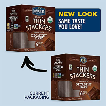 Buy Lundberg - Organic Thin Stackers With Decadent Dark Chocolate, Whole Grain, Kosher, USDA-Organic in India