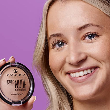 essence | Pure NUDE Highlighter, 10 Be My Highlight | Natural and Subtle Glow | Vegan & Cruelty Free | - Beige in India
