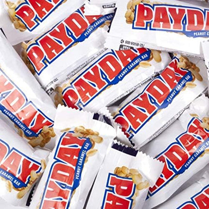 PayDay Snack Size Candy Bars 11.6oz Bag (approx 16 pcs), 2 Pack