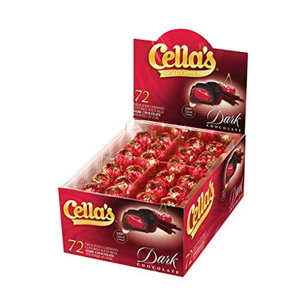 Buy Cella's Dark Chocolate Covered Cherries – Premium Cherry Cordial Candies – Individually Wrapped in India