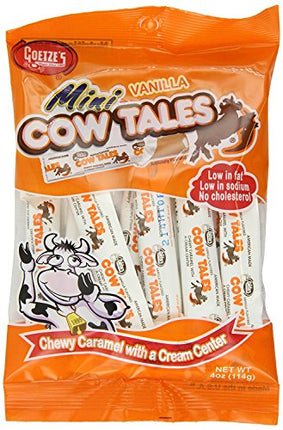 Goetze's Mini vanilla Cow Tales, 4 Ounce bag