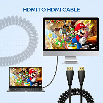 Buy UCEC 4k Full HDMI to Full HDMI Coiled Cable for Atomos for Ninja Star Recorder(11.8-17.7") in India India