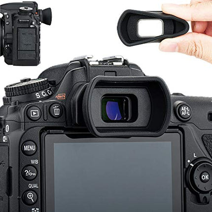 Soft Silicon Camera Viewfinder Eyecup Eyepiece Eyeshade for Nikon D780 D750 D610 D600 D7500 D7200 D7100 D7000 D5600 D5500 D5300 D5200 D5100 D5000 D3500 D3400 D3300 Replaces DK-21 DK-28 DK-25 24 23 20