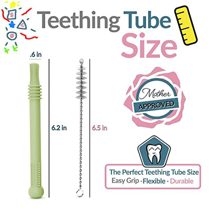 BEBECAN Teething Sticks for Babies - Infant Teething Relief for Teething Baby in 6 Vibrant Colors, Super Soft Silicone Baby Teethers, Teething Toys for Babies 0-6 Months in India